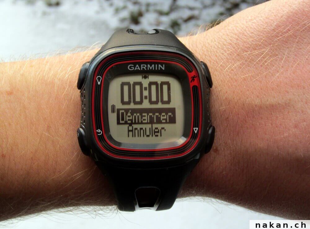 La Garmin Forerunner 10 (FR10) testée de fond en comble