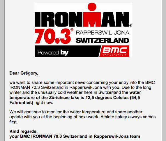 Est-ce que je vais participer à mon premier duathlon lors du 70.3 de Rapperswil?