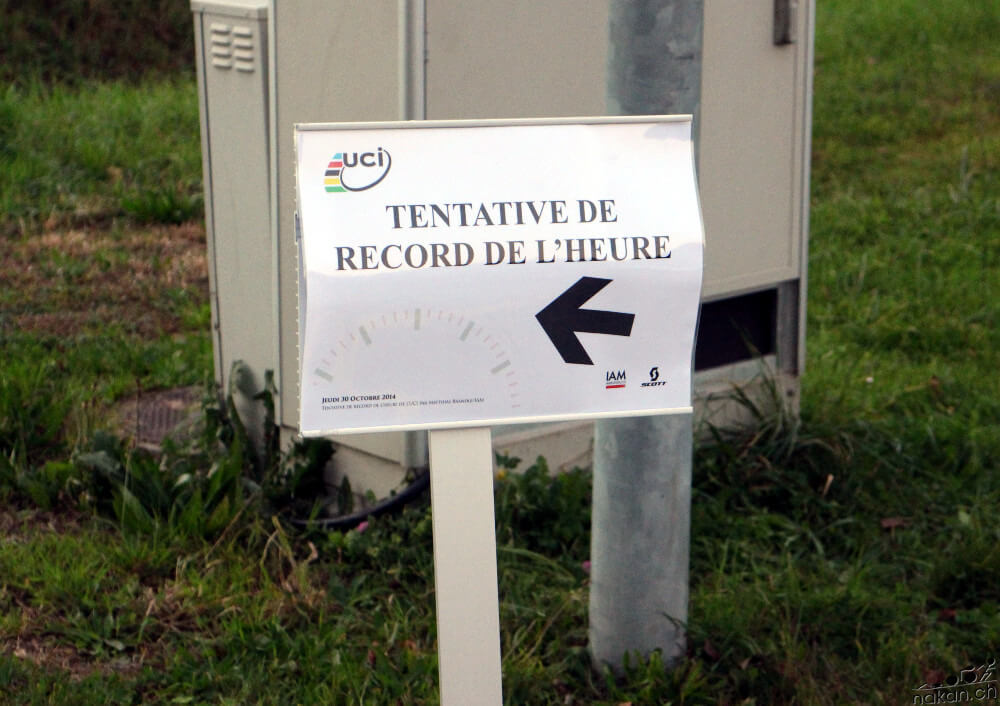 Tentative de record de l&rsquo;heure à Aigle, le 30 octobre 2014