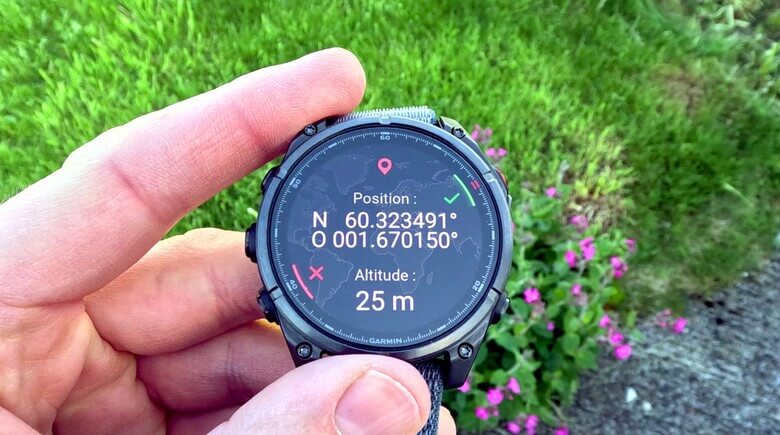 Afficher sa position GPS sur sa montre de sport